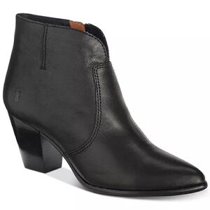 Frye Vintage *Excellent Condition* Jennifer Black Leather Ankle Booties - Sz 8